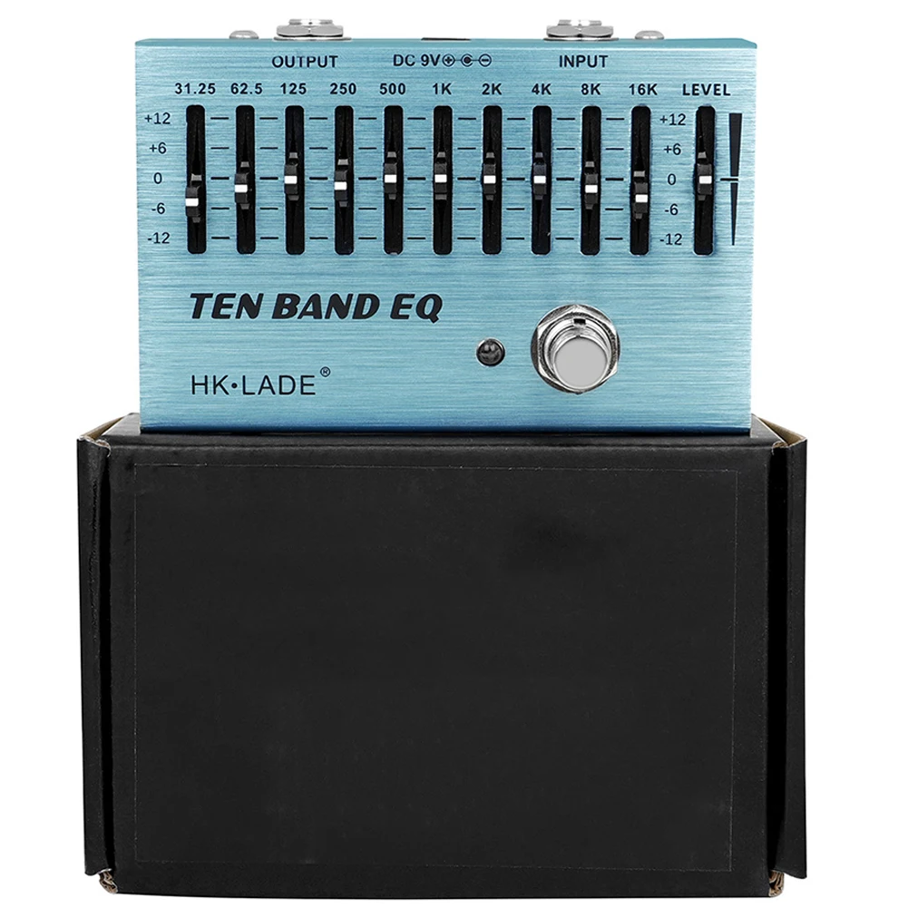 

10 Band Guitar Equalizer Pedal True Bypass EQ Effect Pedals Adjustable Knobs Electric Bass Guitar Pedal Guitar Accessories Parts