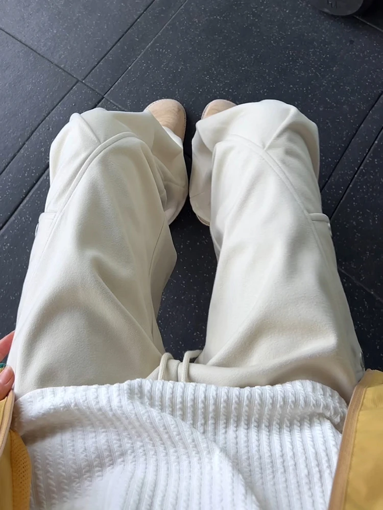 

American Sle Thiened Starry Night Spor Men's Autumn Winter Long Folded Cuff Utili Pants Casual Loose Fit Workwear