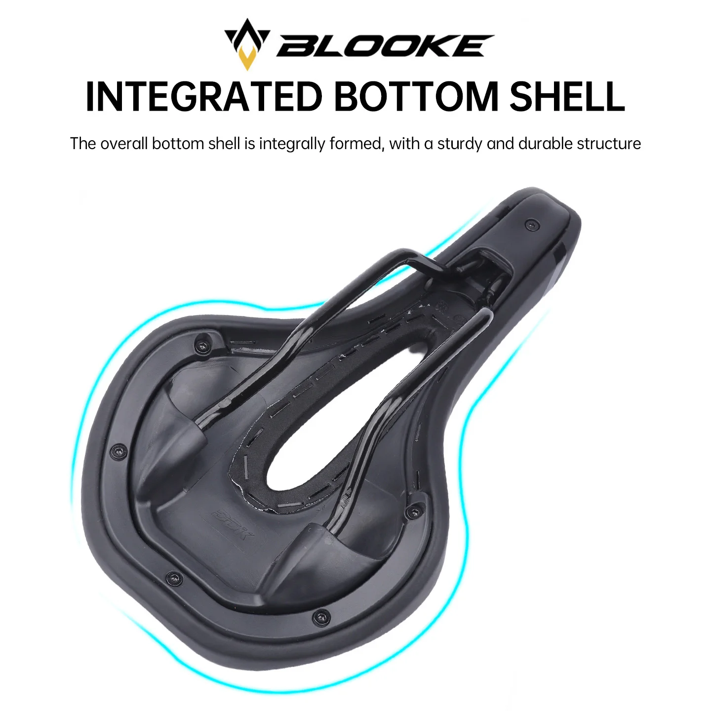 BLOOKE Thickened Memory Foam Bike Seat Cover Slow-Rebound Comfortable Saddle for Mountain & Road Cycling