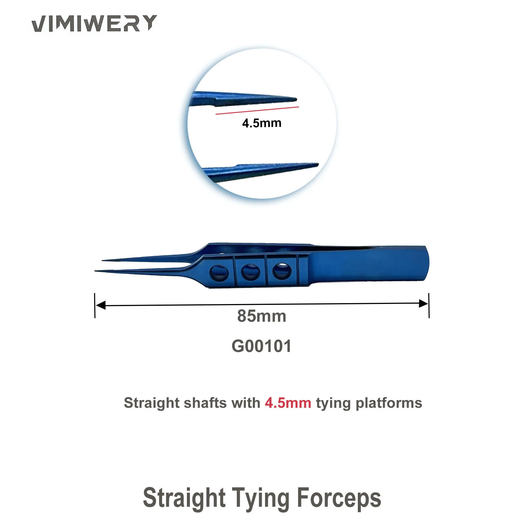 VIMIWERY Tying Forceps Mcpherson Castroviejo Suture Forceps Ophthalmic Surgical Instruments