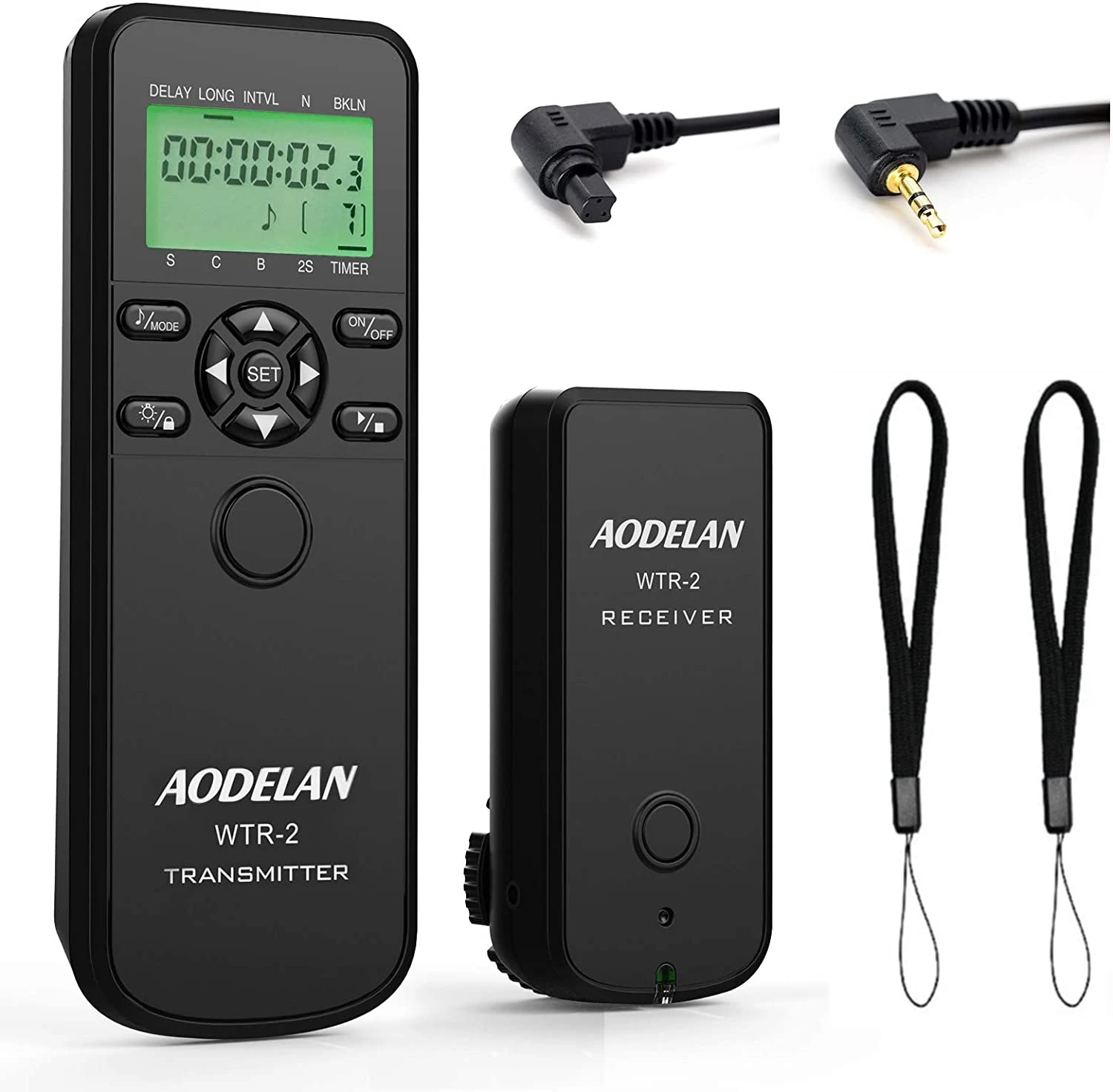 AODELAN Wireless Camera Timer Remote Control Shutter Release for Canon EOS R10, R5C, M6, M5, 80D, G5X, G1X, 6DII, 7DII, 50D, 40D