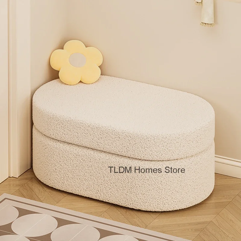 Entrance shoe changing stool living room sofa footrest storage long bench Dresser soft stool end of bed bench home Furniture