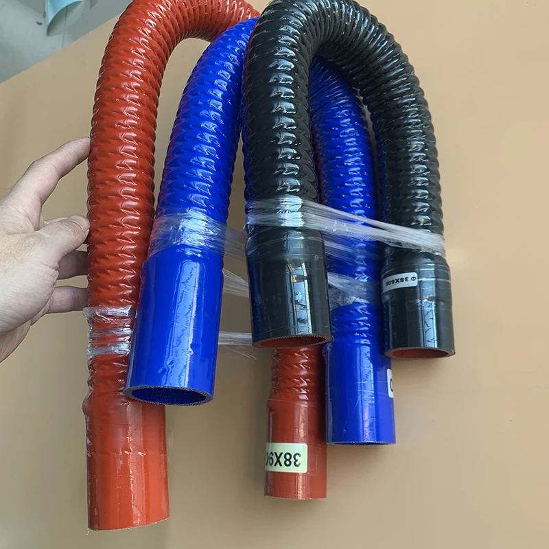 Black Red Blue ID 30-100mm Universal Silicone Flexible Hose Water Radiator Tube for Air Intake High Pressure Rubber Joiner Pipe