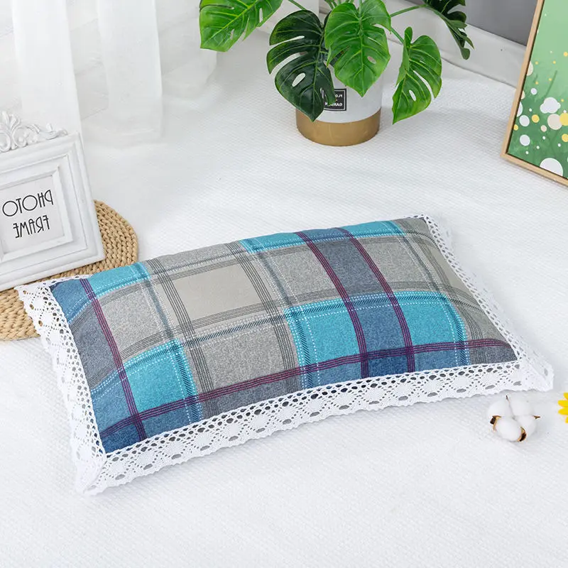 Comfortable Cotton Coarse Cloth Pillowcase Summer Cool Pillow Protective Cover Household Pillowcase For Children Student Adult