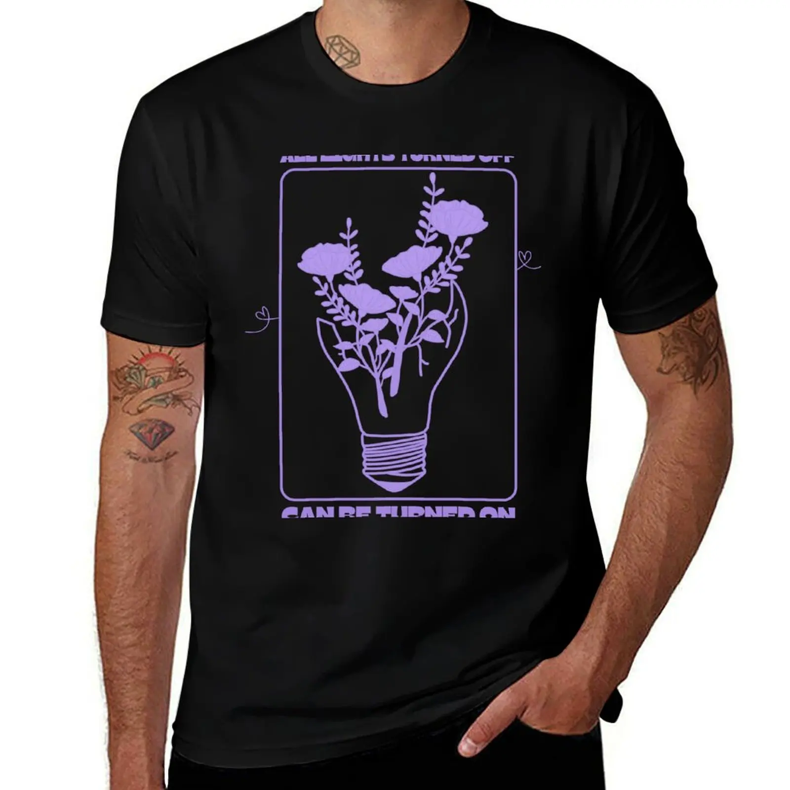 

lights T-Shirt purple off turned T-Shirt tshirt call mom designer man your shirt t all