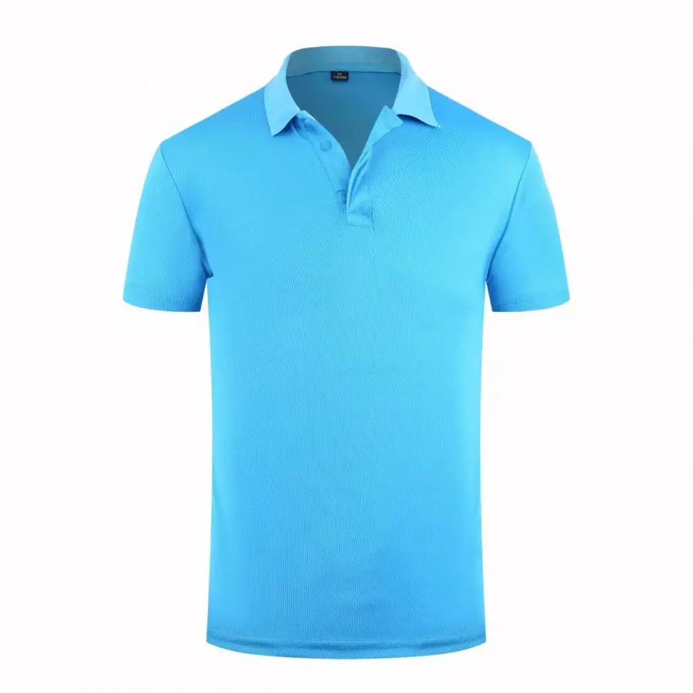 2026 Running Training Quick Drying Polo Shirt Gym Lapel Collar T-shirts Slightly elastic sports soft comfortable Tops Summer