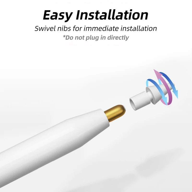 Per matita punta di seconda generazione per punte di matita per pennino a matita a doppio strato per pennino di ricambio per penna stilo iPad