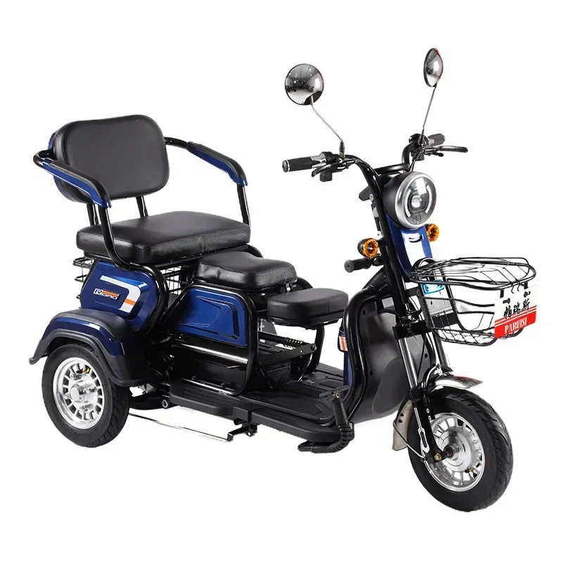 Electric trike for adults to pick up children, small family scooter, leisure Electric trike