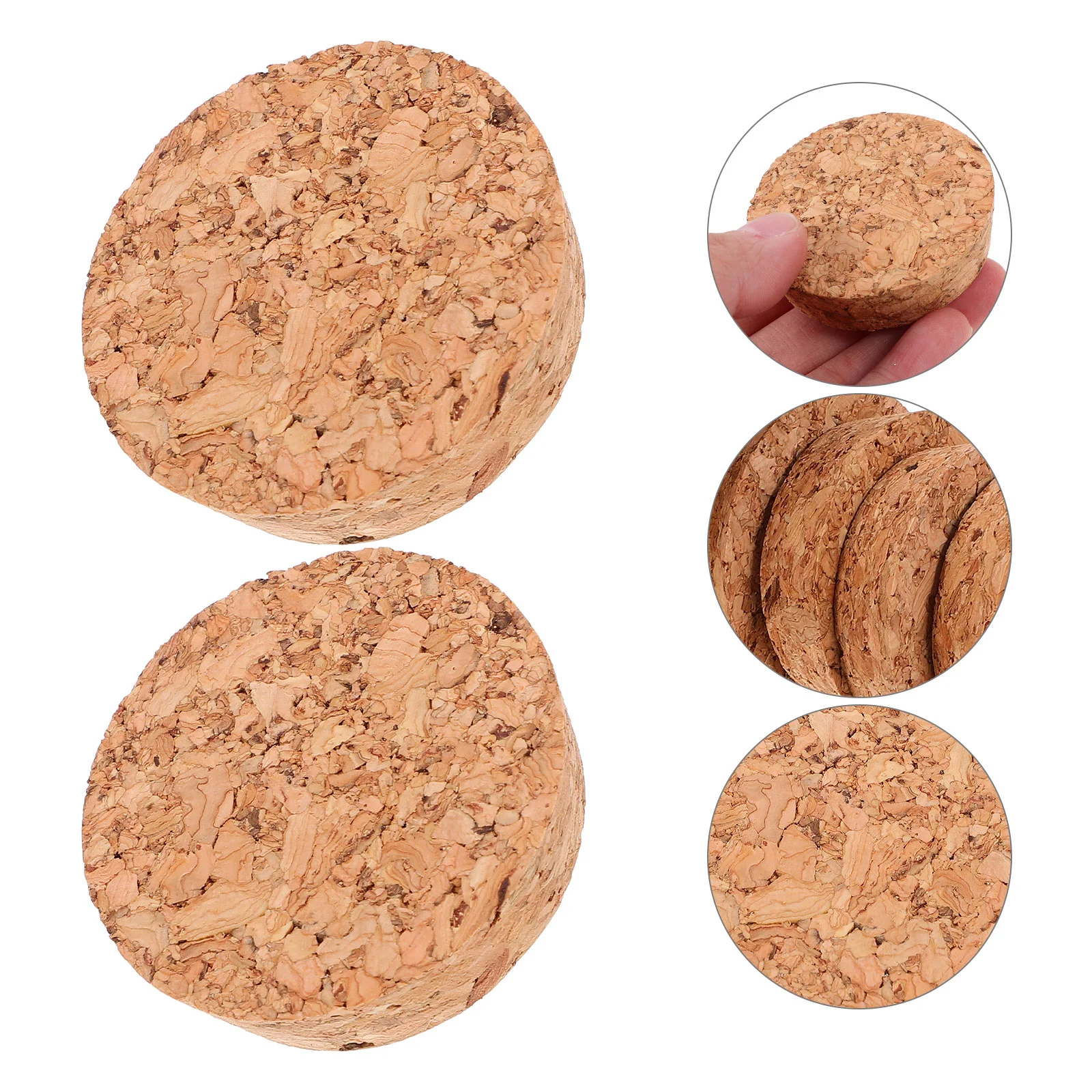 20 Pcs Straight Glass Bottle Corks 470X470X130CM Wood Stoppers For Bottles