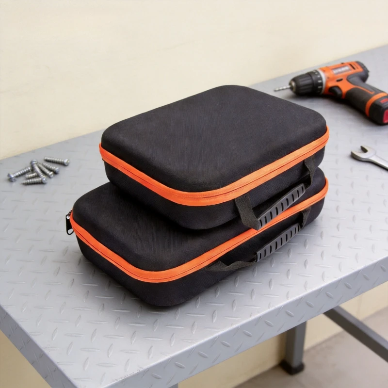 Wasserdichte Werkzeugtasche, Elektriker-Werkzeugtasche, Organizer, stoßfeste Werkzeugaufbewahrungsbox für elektrische Bohrmaschinen, Angeltaschen für den Außenbereich – Detail 3