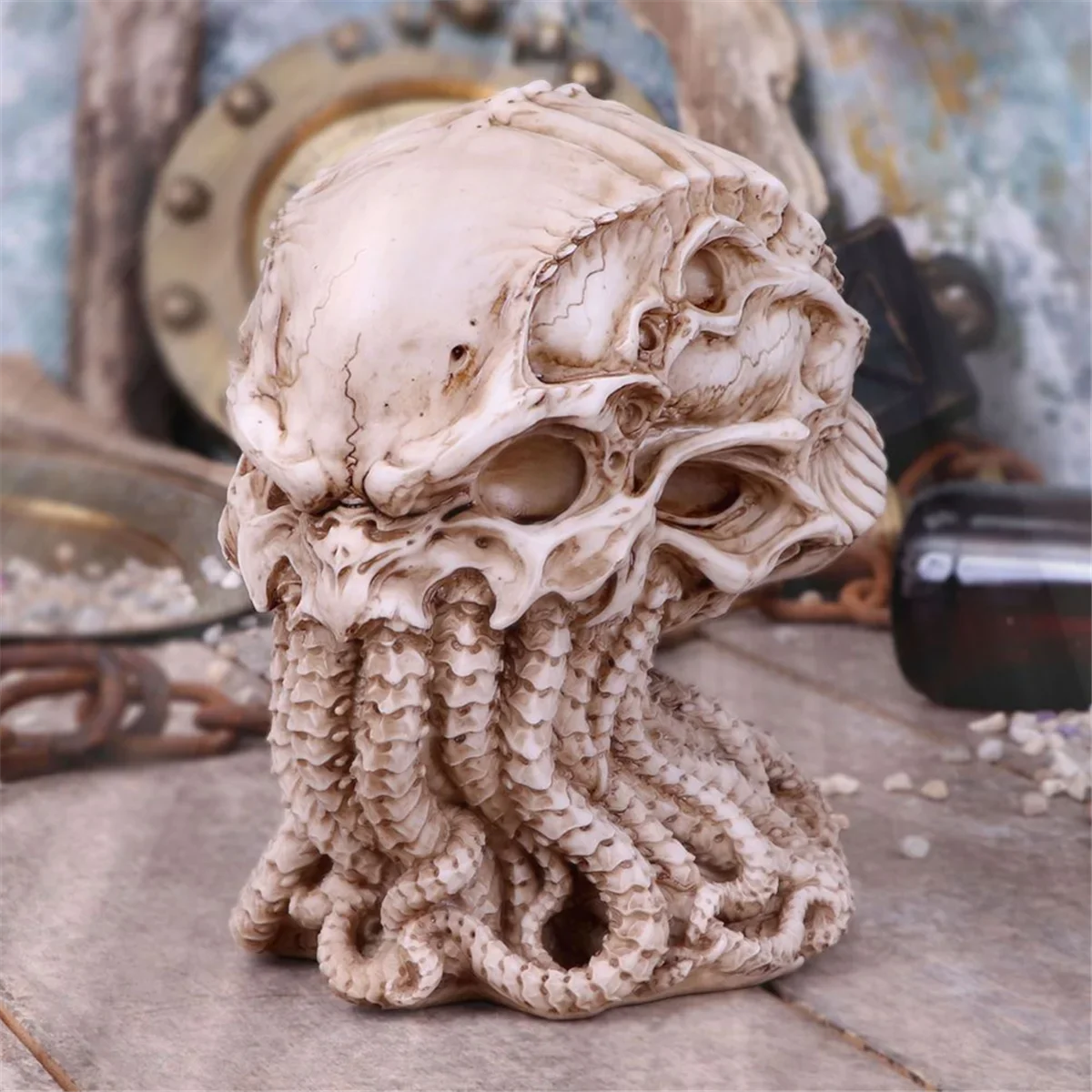 Estatua de Cthulhu, adorno de resina de calavera de Cthulhu, pulpo, sin nombre, desastre natural