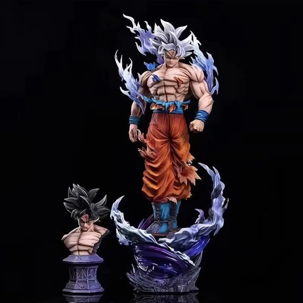 

Dragon Ball Ultra Instinct Goku Super Saiyan GK Action Figure 42cm PVC Static Anime Statue Dual Head Collectible Model Fan Gift