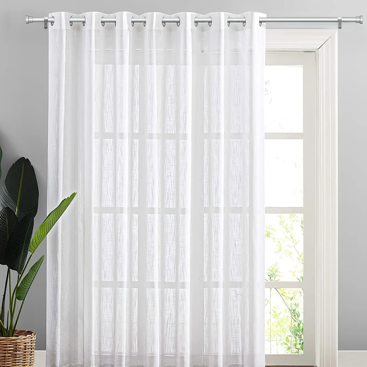 2pcs Silver Tension Rod Spring Curtain Rod Non Slip Tension Rods No Drilling Adjustable of Curtain Closet Kitchen Wardrobe