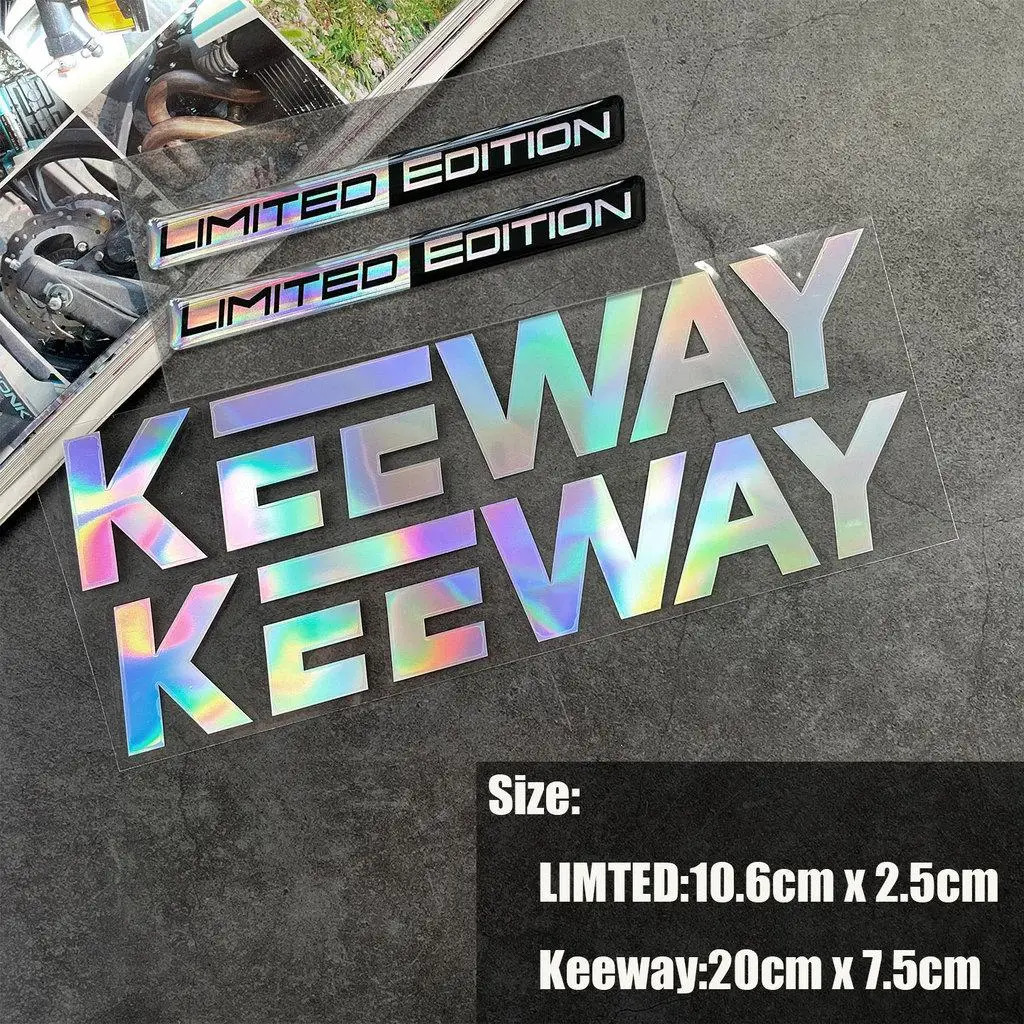 Motorcycle body sticker set for Keeway models limited edition 3D epoxy gel stickers, Keeway logo, PVC decals. view 3