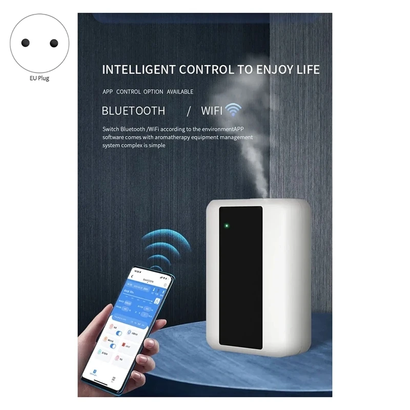 Difusor De Óleo Bluetooth WiFi para Casa, Auto Máquina De Perfume Flavoring, Fragrância Para Quarto De Hotel, Difusor De Óleos Essenciais