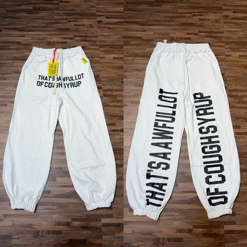 THAT'S A AWFUL LOT OF COUGH SYRUP Hoodie High Quality Casual Loose Letter Printed Pullover Sweatpants Sets image 3