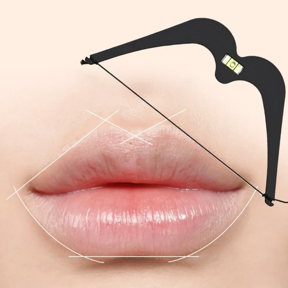 Professional Lip Tattoo Positioning Ruler Permanent Makeup Lip Mapping Level Symmetry Measuring Scale Marker Metal