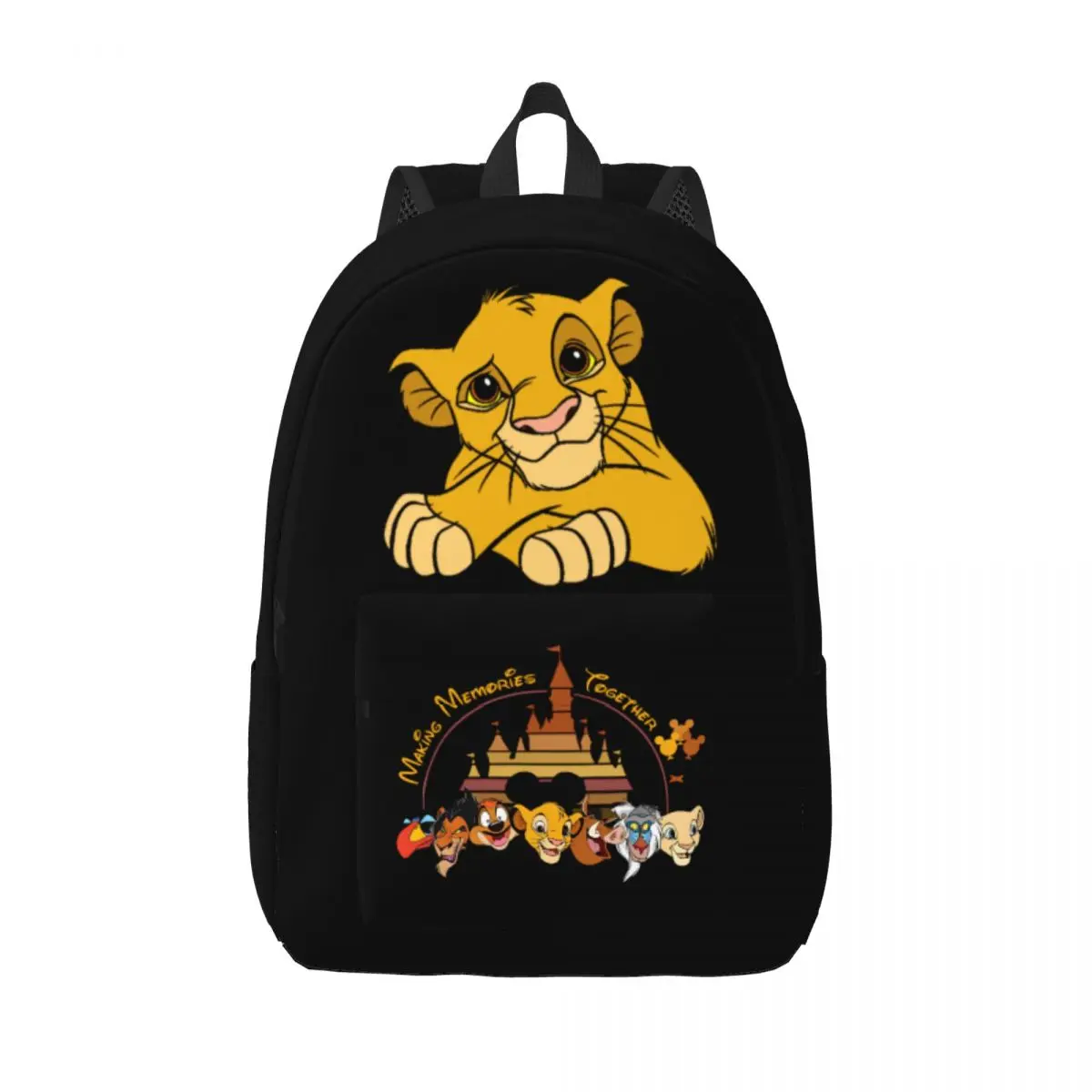 

The Lion King Simba Friends Mufasa Backpack Sports Student Hiking Travel Cartoon Daypack for Men Women Laptop Shoulder Bag