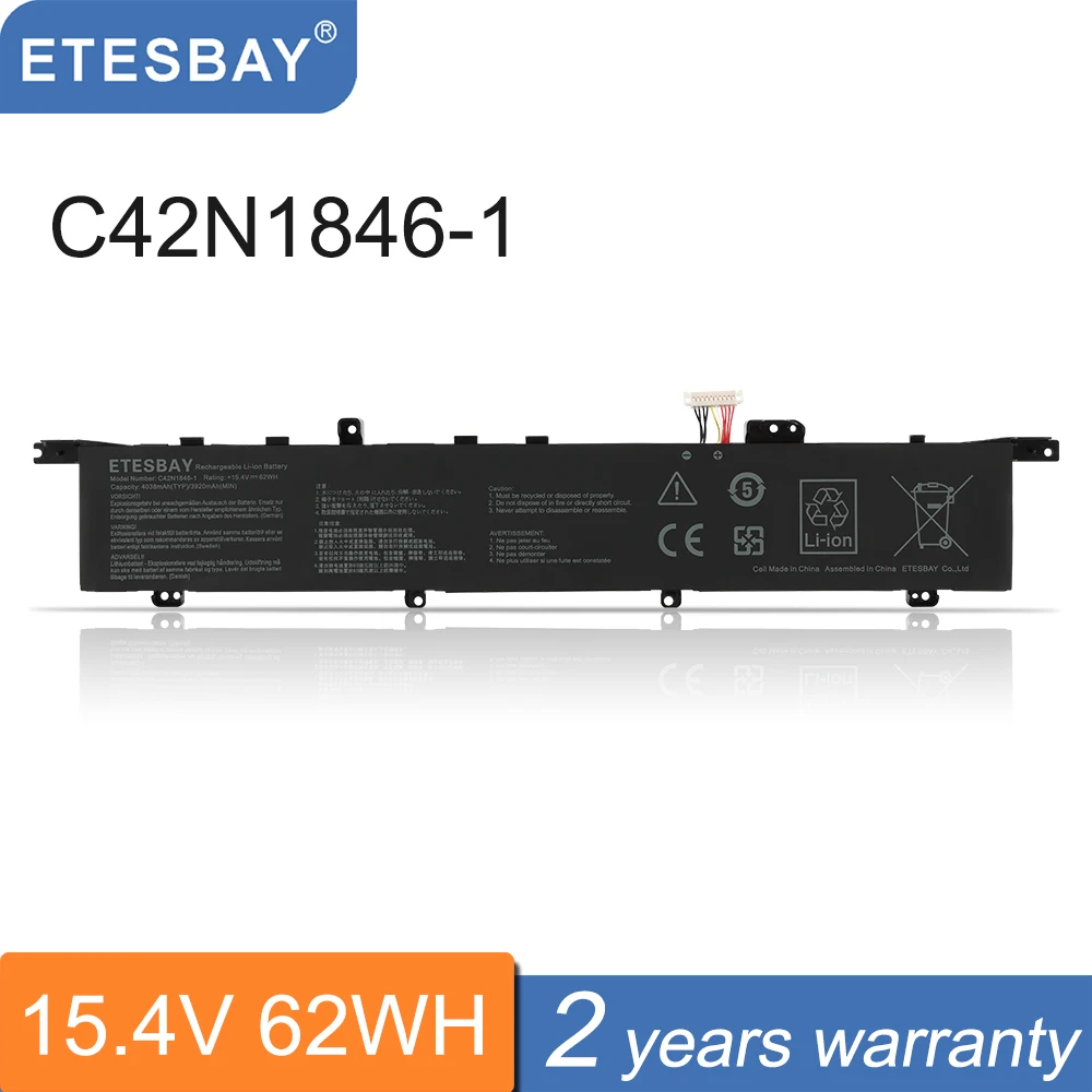 ETESBAY C42N1846-1 노트북 배터리, ASUS ZenBook Pro Duo UX581G UX581GV UX581GV-XB94T UX581GV-H2002R UX581GV-H2001T