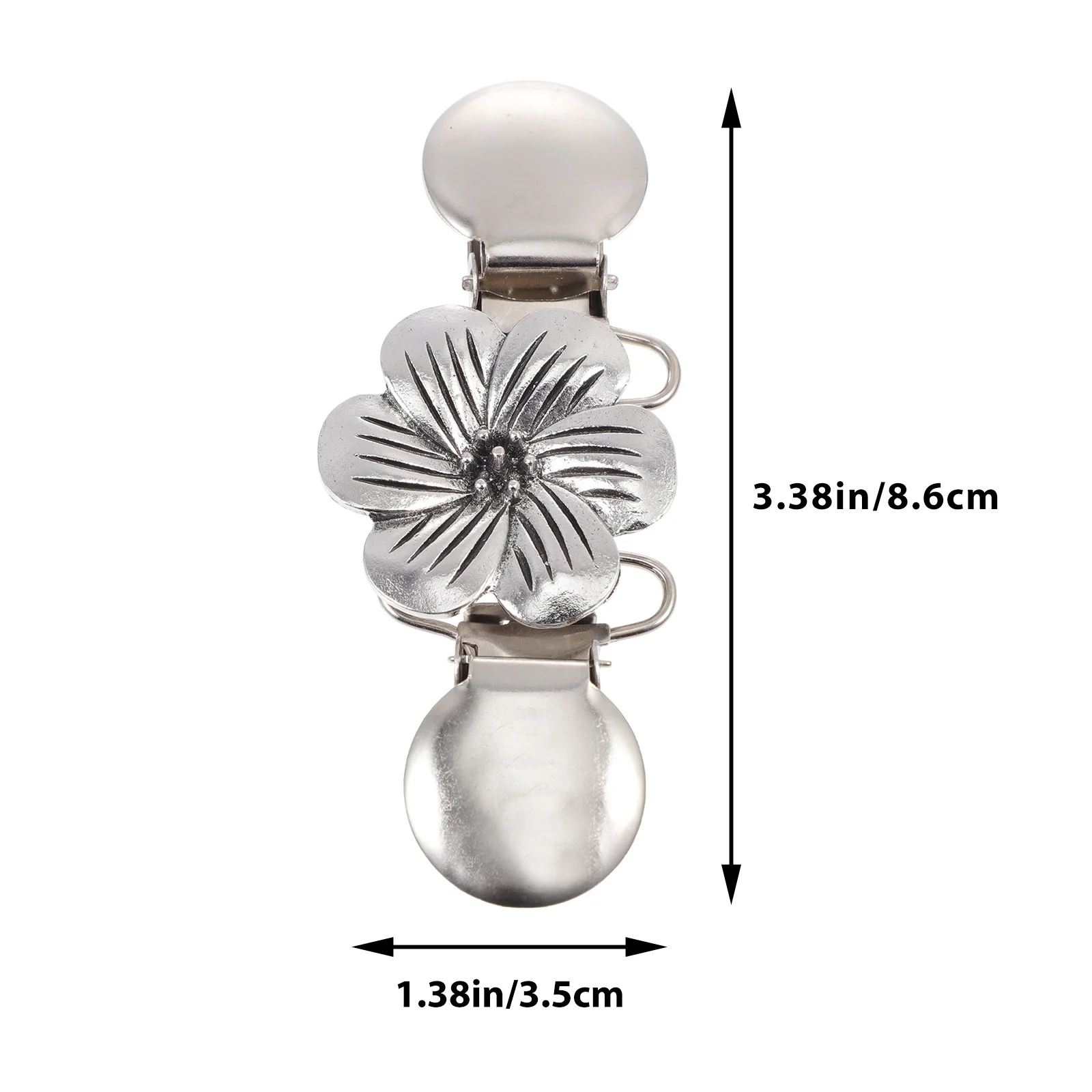 2 قطعة مكافحة أفرغت طوق أبازيم الرجعية زهرة سترة المشابك خمر شال كليب للنساء الملابس والاكسسوارات فستان سترة واقية #6