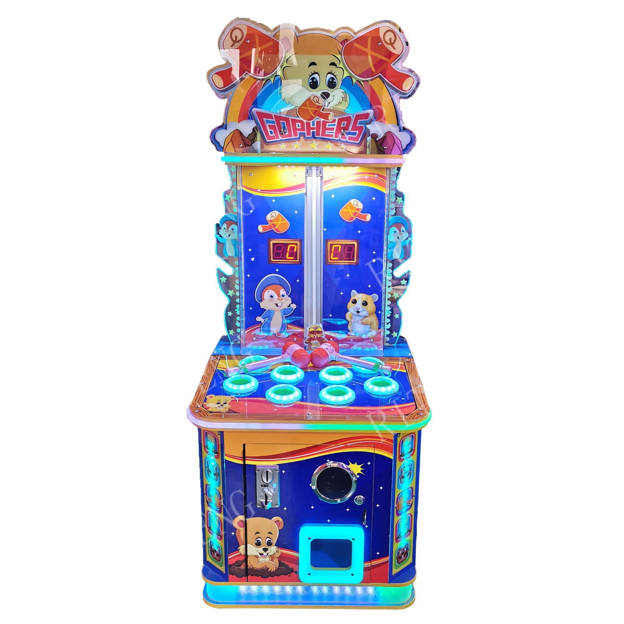 Hitting Kids Lottery Redemption Arcade Game Machine Mouse Arcade Whack a Mole Hitting Hammer Children Arcade Game Machine