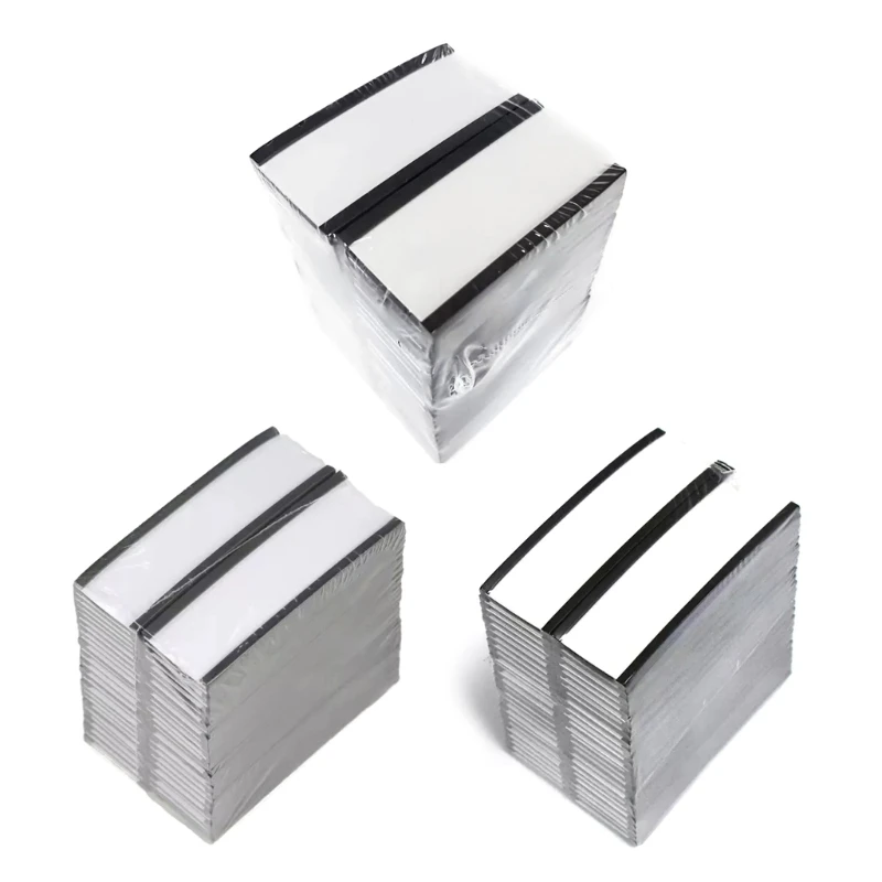 ADWE 30/50x/Set C Channel Magnetic Labels Holders with Protective Film Magnetic Datas Card Holders for Metal Racks Shelf