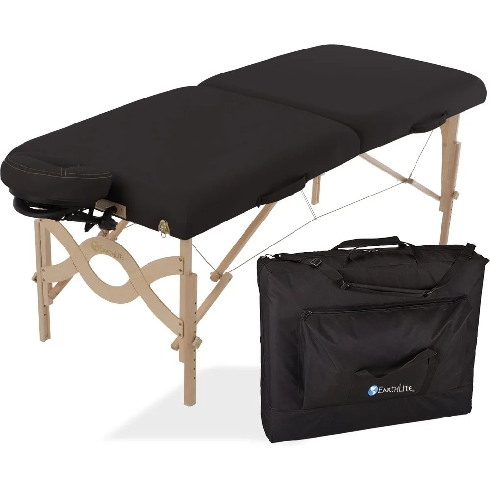Tragbares Massagetischpaket AVALON – Reiki Endplate, Premium Flex-Rest-Gesichtswiege und Strata-Kissen, Tragetasche