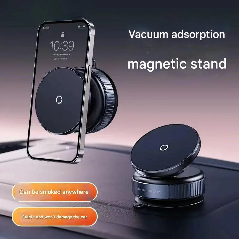 

Car Phone Holder Magsafe Magnetic Vacuum Intelligent Car Mount 360° Rotation Magnetic Vacuum Adsorption Suction Cup Bracket Car