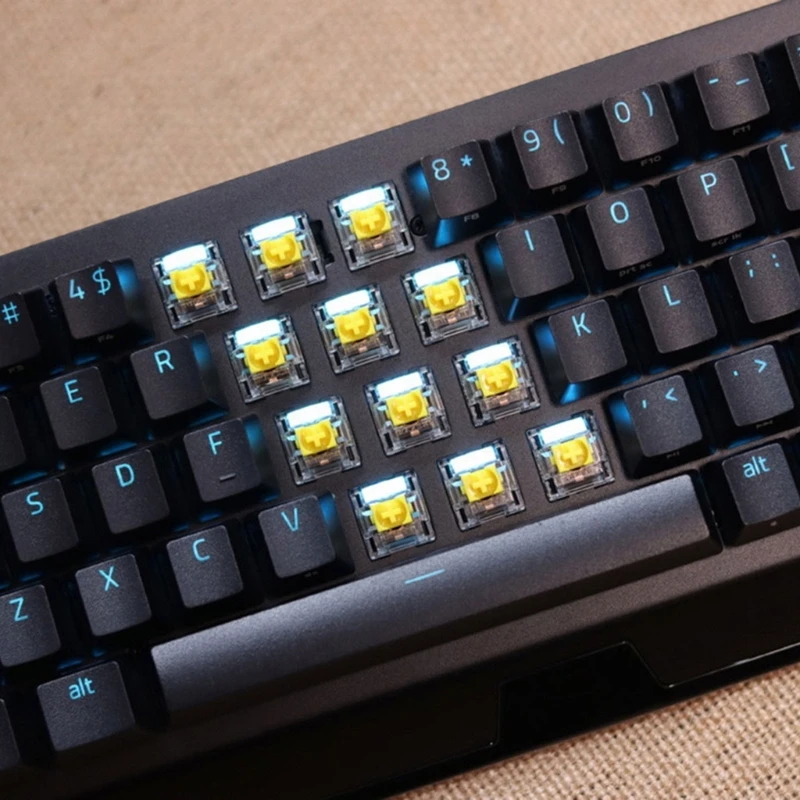Acessórios de teclado mecânico, Axis Switch, RGB, Yellow Switches para Razer Blackwidow V3 Pro, Gaming Keyboard
