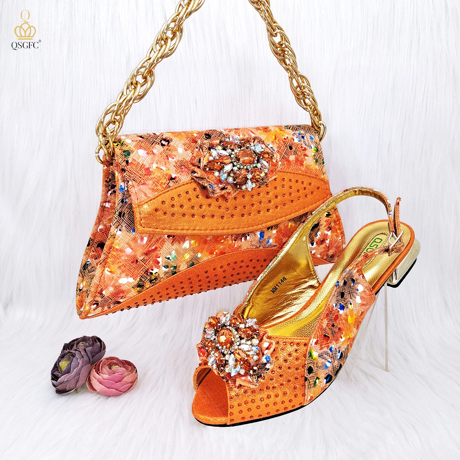 Elegant Women's Banquet Parties Comfortable And Fashionable Women's Shoes And Bag Set Suitable For Daily And Work