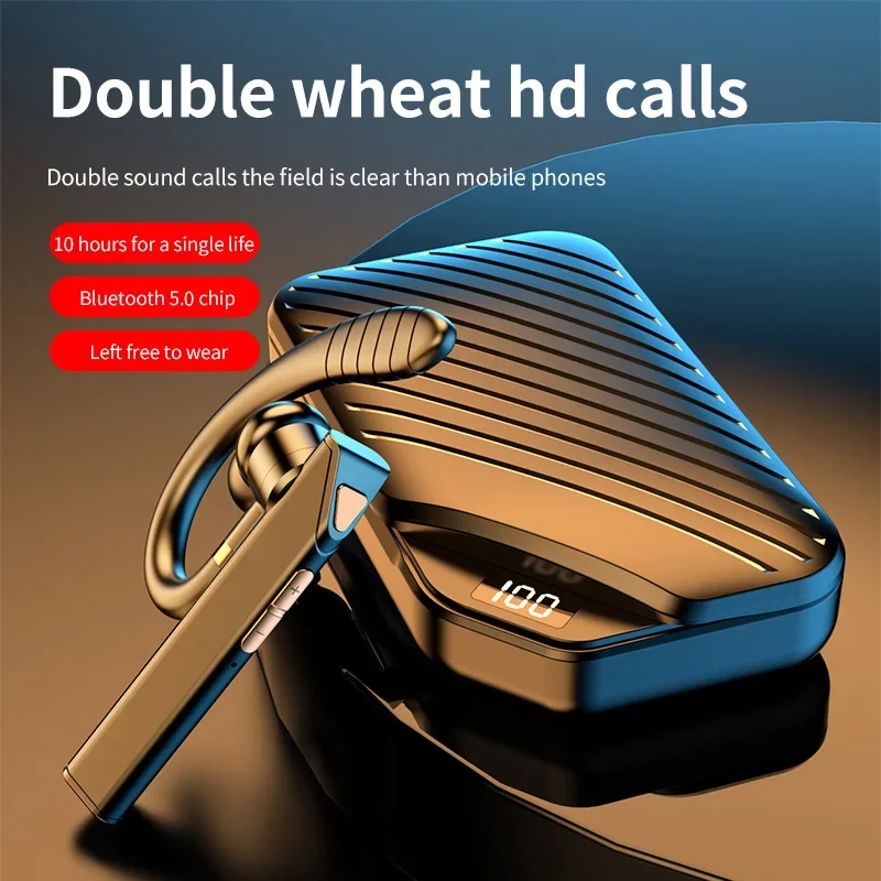Fones de ouvido sem fio bluetooth com microfone fone de ouvido enc cancelamento de ruído handsfree falando fone de ouvido negócios auriculares condução