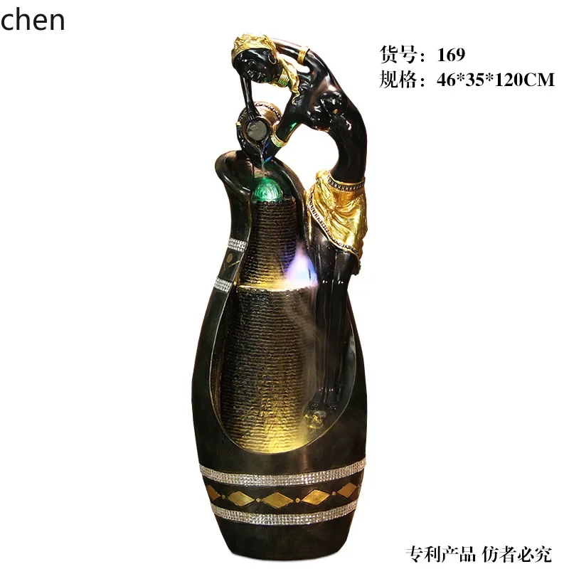 YFY  Flowing Water Fountain Floor Ornament Living Room Garden Courtyard Feng Shui Wheel Home Wealth Attraction Opening Export - view 3