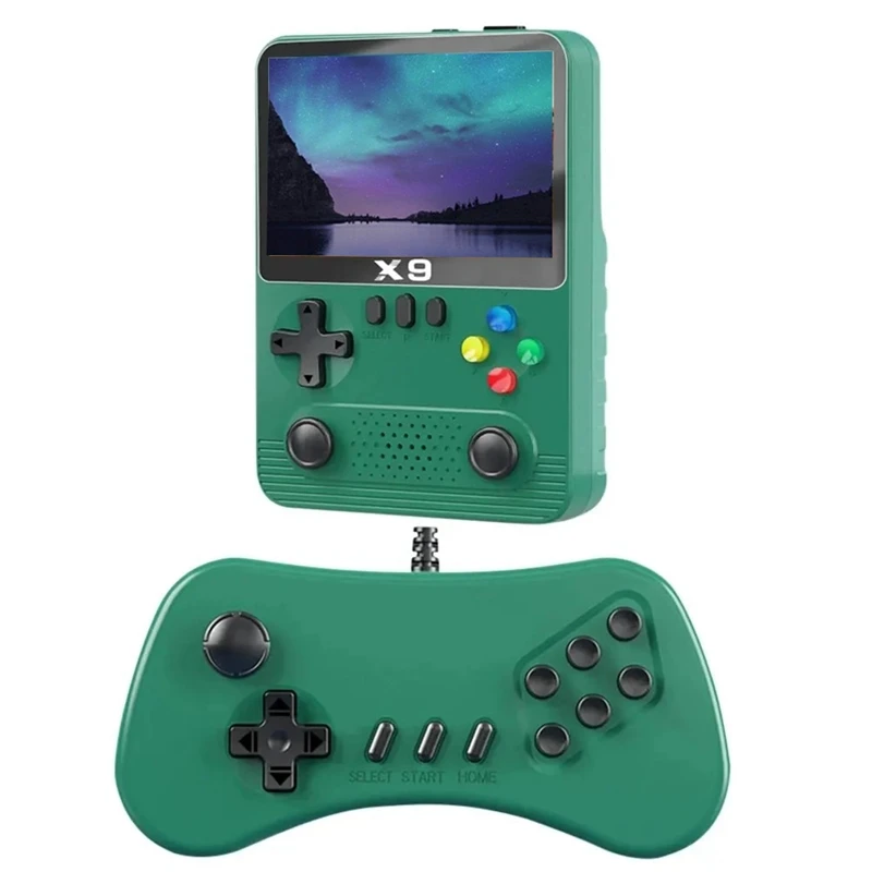 

X9 Handheld Game Console 10000+Games 3.5 Inch Dual Players 2000 Mah For GBA GBC NES For 11 Kinds Of Simulators Easy To Use B