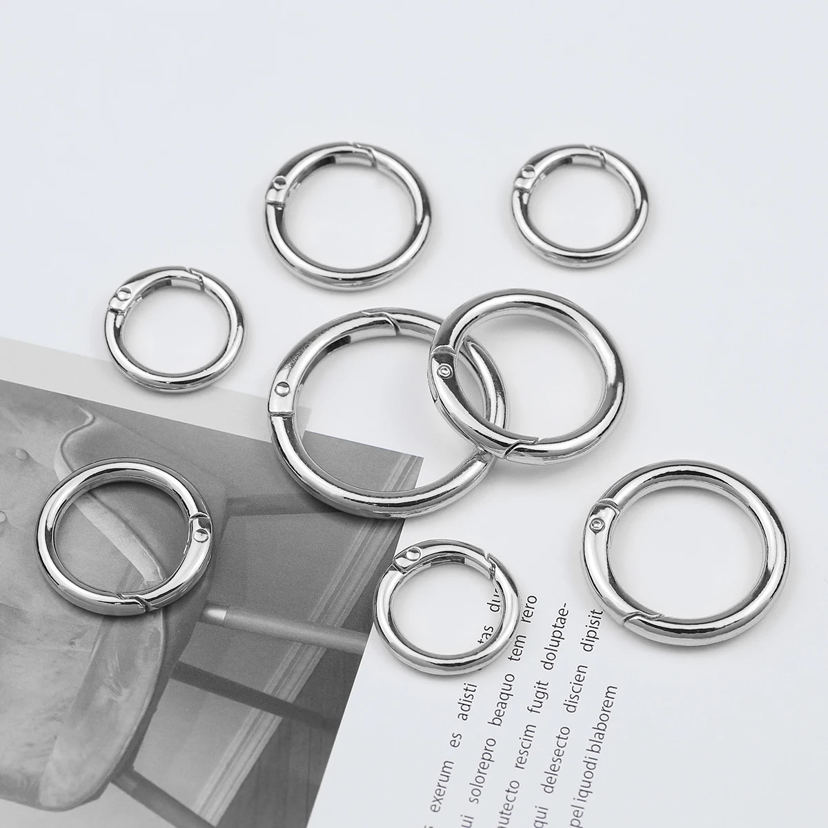 

Белая металлическая пружинная пряжка цвета K для изготовления ювелирных изделий, браслет, ожерелье, брелок, рюкзак-капля, аксессуары «сделай сам», 25/30/35/41 мм