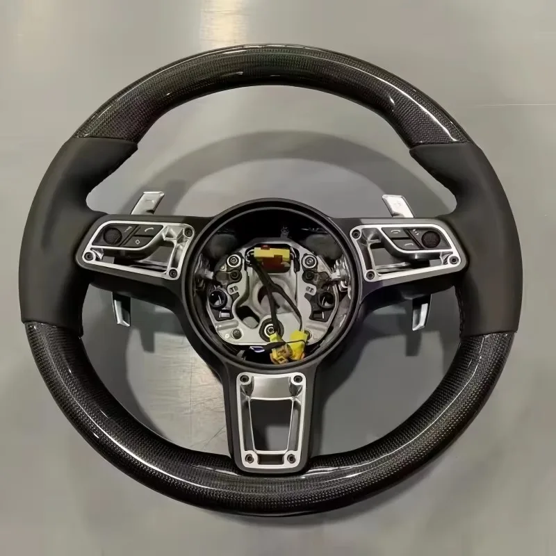 For 918 911 718 970 971 957 958 Match the Original Vehicle Leather Carbon Fiber Steering Wheel