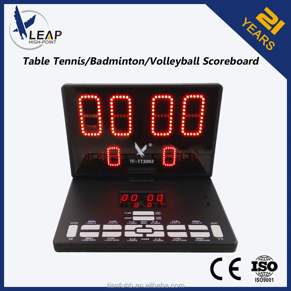 High Visibility LED Digits Portable Volleyball Score Board For Semi-outdoor