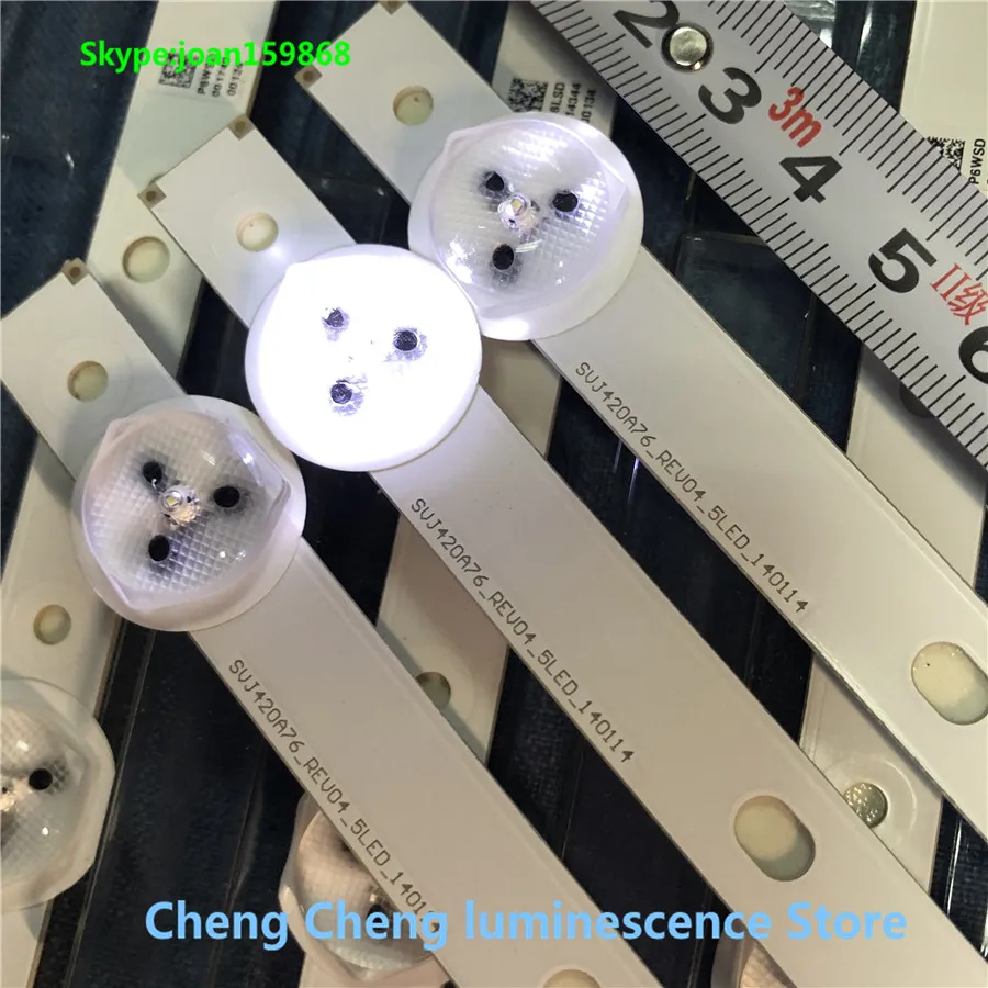 30PCS/set NEW led backlight For Changhong 42C2000 bar light SVJ420A76_REV04_5LED_140114 1pcs=5led 47cm 100%new