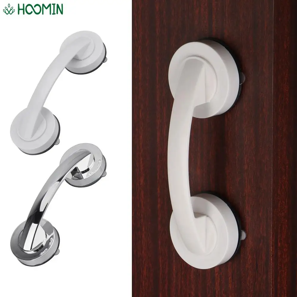 Anti-slip Handrail With Suction Cup No Drilling Shower Handle Offers Safe Grip for Safety Grab in Bathroom Bathtub Glass Door