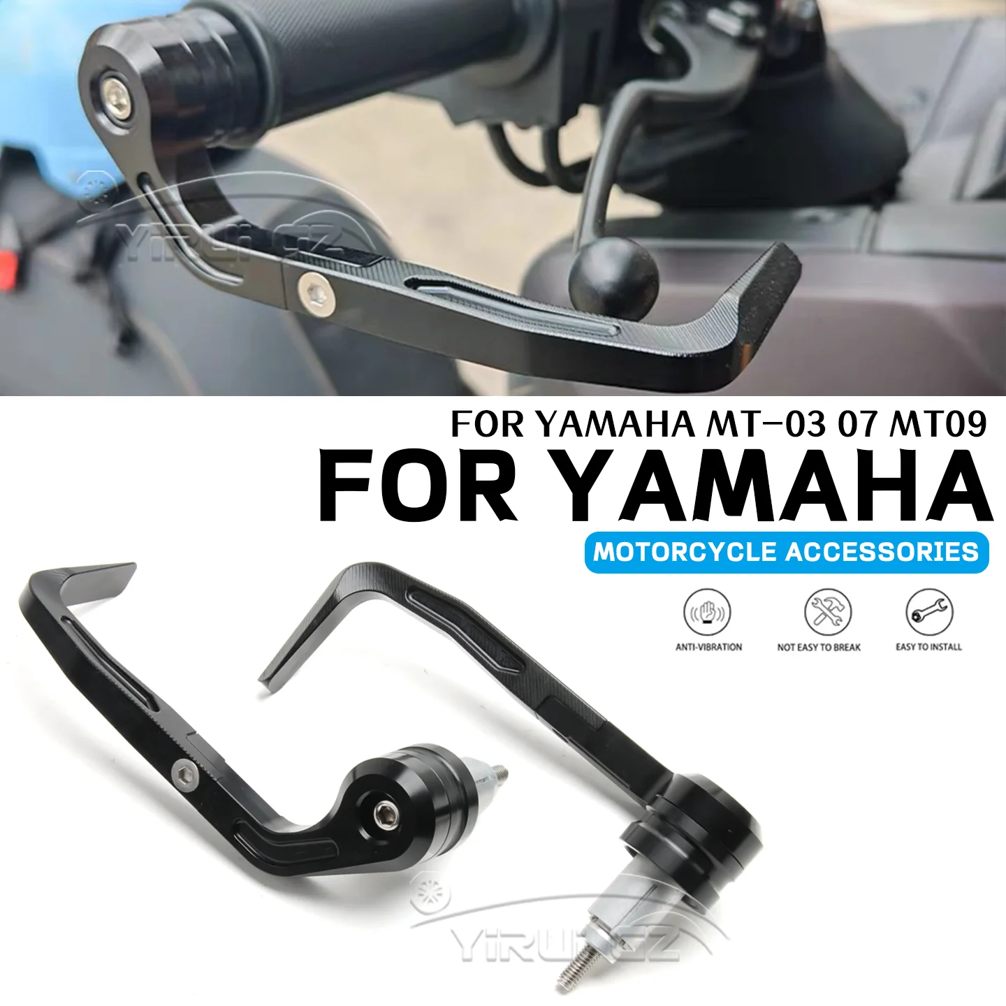 

For YAMAHA MT03 MT07 Brake Lever Guard CNC Aluminium 7/8"Handlebar Protectors Universal handlebar protection MT09 MT03 MT10 MT09