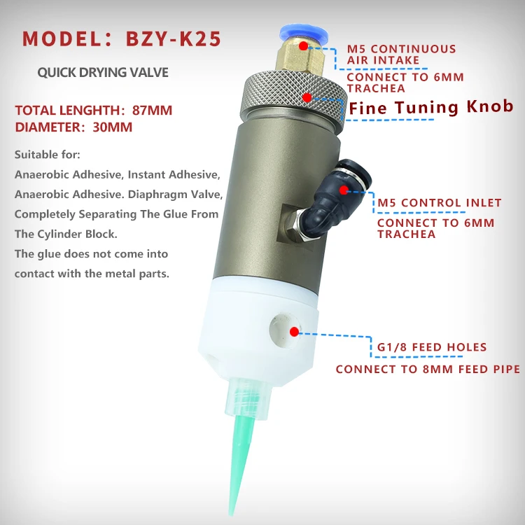 High-precision Special Use Glue Dispensing Valve For Instant Adhesive/Anaerobic Adhesive