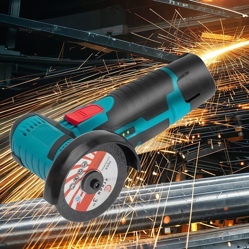 Мини-угловая шлифовальная машина, кусторез, 12 В, аккумуляторная маленькая полировальная машина для резки, портативная полировальная пила, домашний электроинструмент «сделай сам»