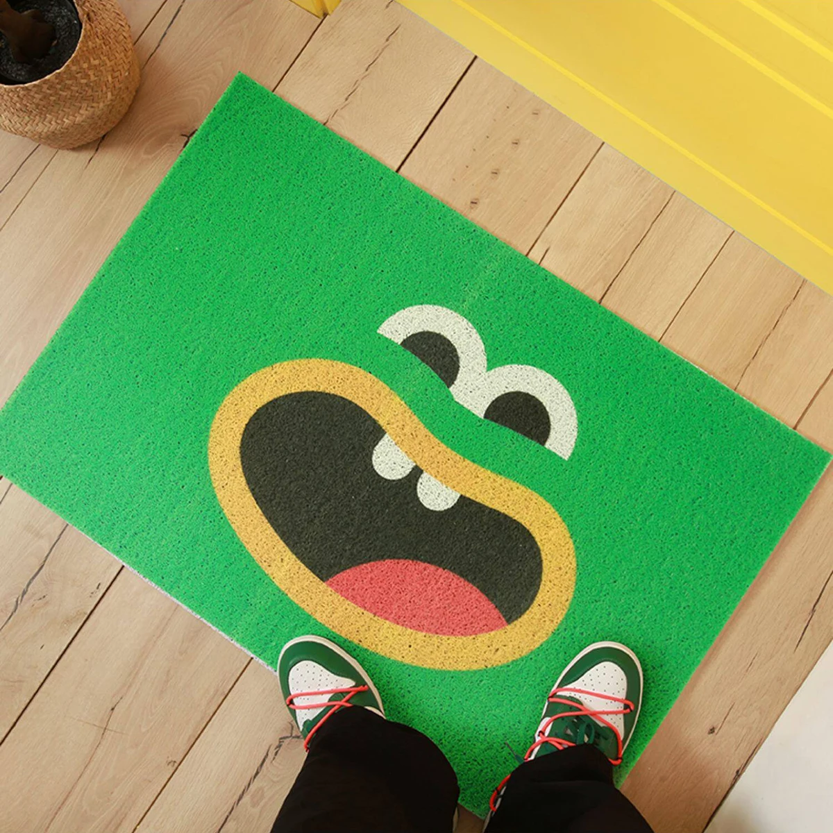 Cartoon Entryway Carpet Anti-slip Entrance Door Mat High-elastic High-density Wire Ring Rug Non-slip Wear-resistant Doormat 카펫트