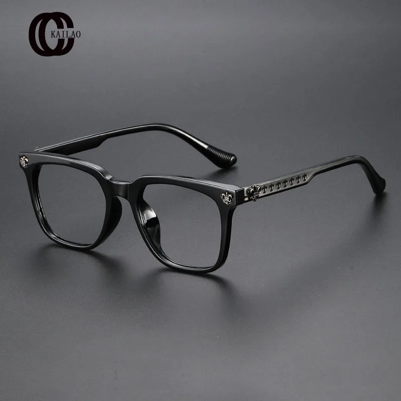 2024 New Rectangle Eyeglass frame Men And Women High Quality Handmade Fashion Designer W72318 Personalized Myopia Glasses