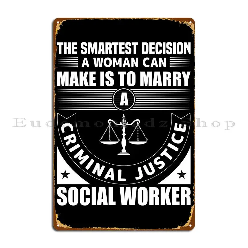 Smartest Decision By Woman Metal Sign Garage Kitchen Printed Funny Bar Tin Sign Poster