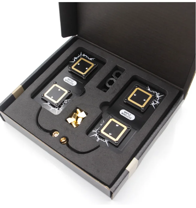 Maple Wireless COMBO-C4 FPV 2,4/5,8 GHz Dualband Mixed Polarisation Long Distance Digital Goggle Antennen-KIT für Brillen