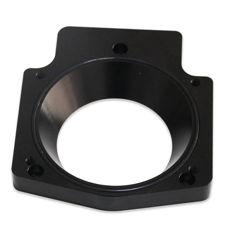 102MM Intake Manifold Throttle Body Spacer Adapter for Chevrolet Camaro Corvette Pontiac Grand Prix GM LS1 LS2, Black