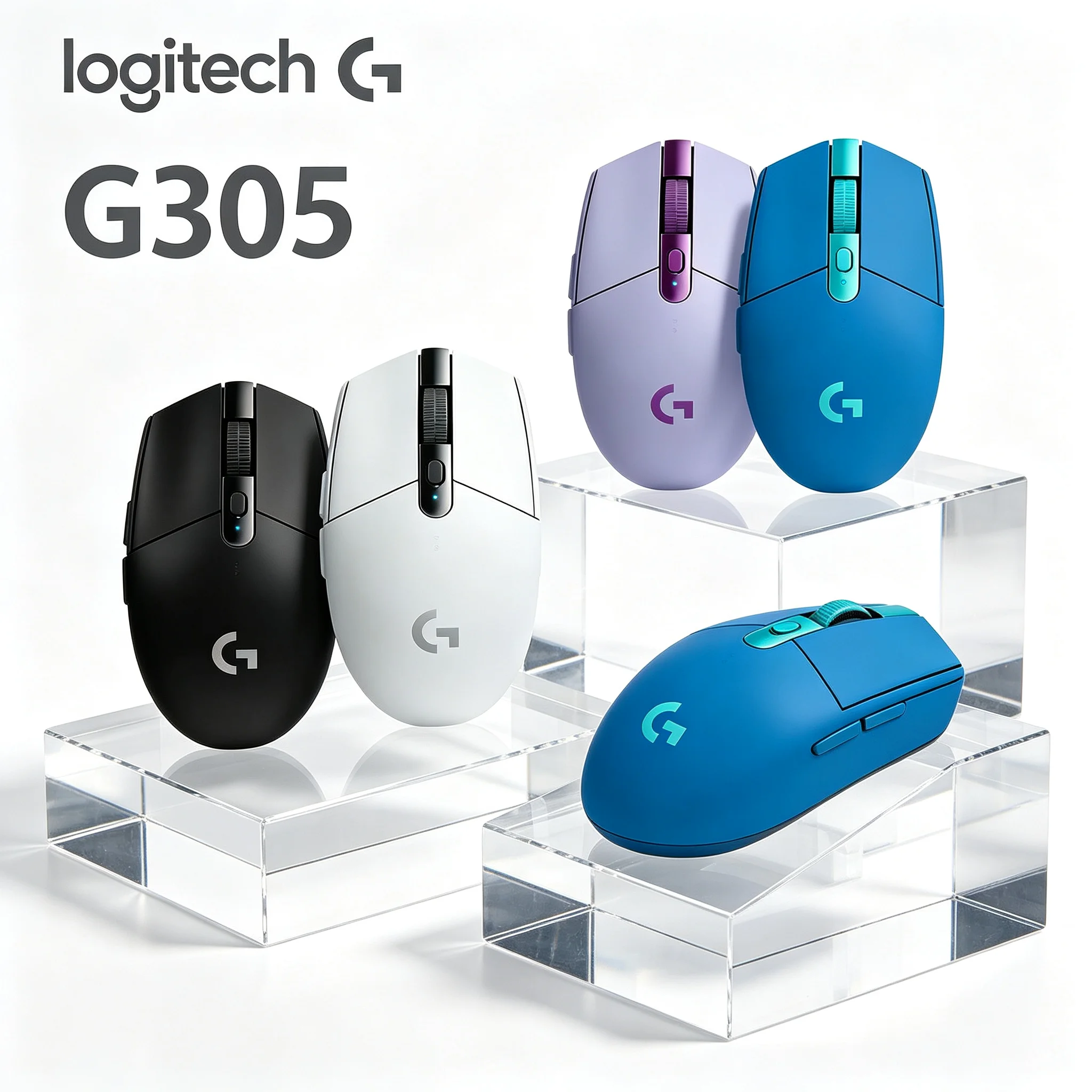Logitech G305 Wireless Gaming Mouse Macro Programmable Buttons Hero Sensor For CS2 PUBG LOL Valorant E‑Sports Game Player