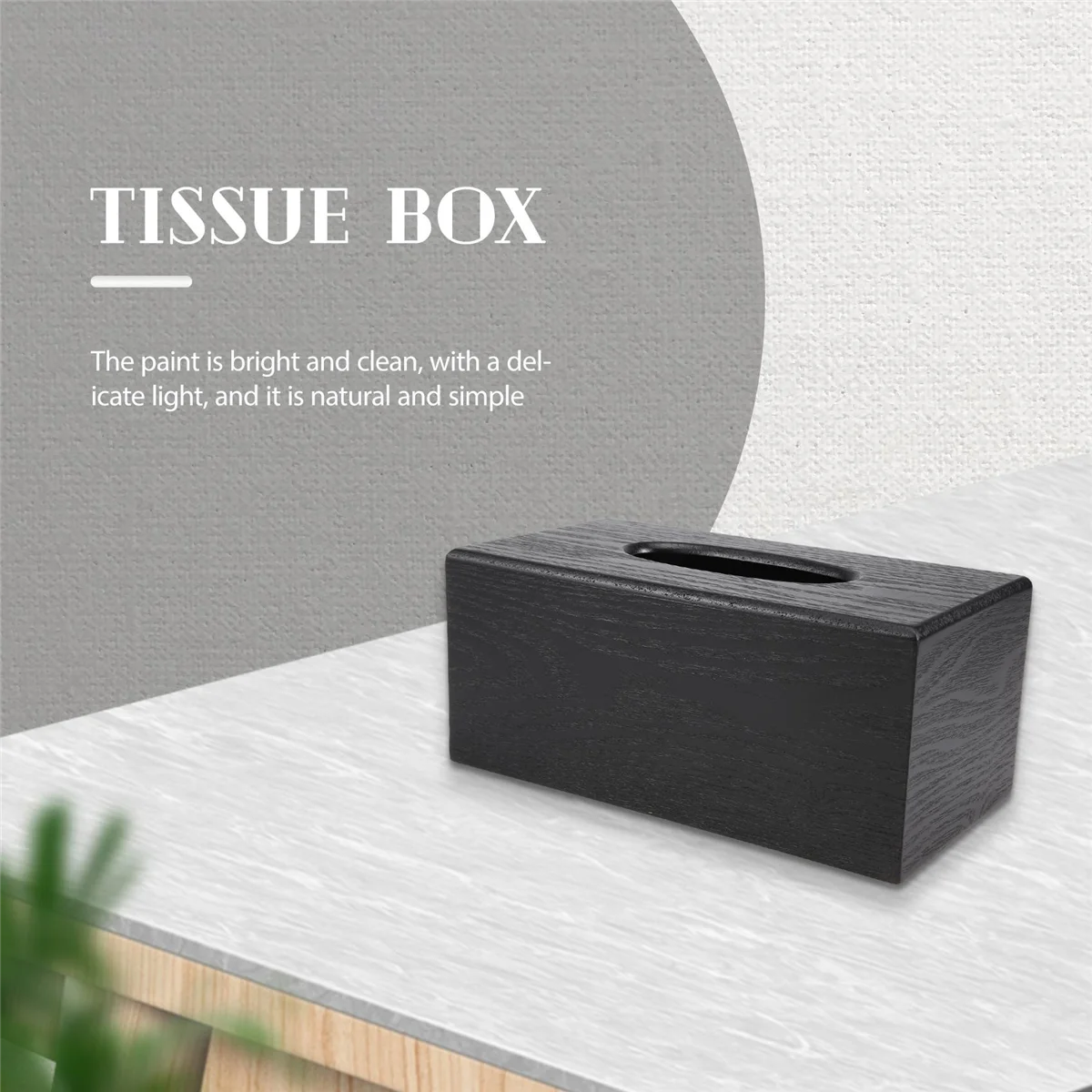[in stock] Tissue Box Wood Rectangular Tissue Box Natural Wood Tissue Box for Living Room Bedroom Kitchen