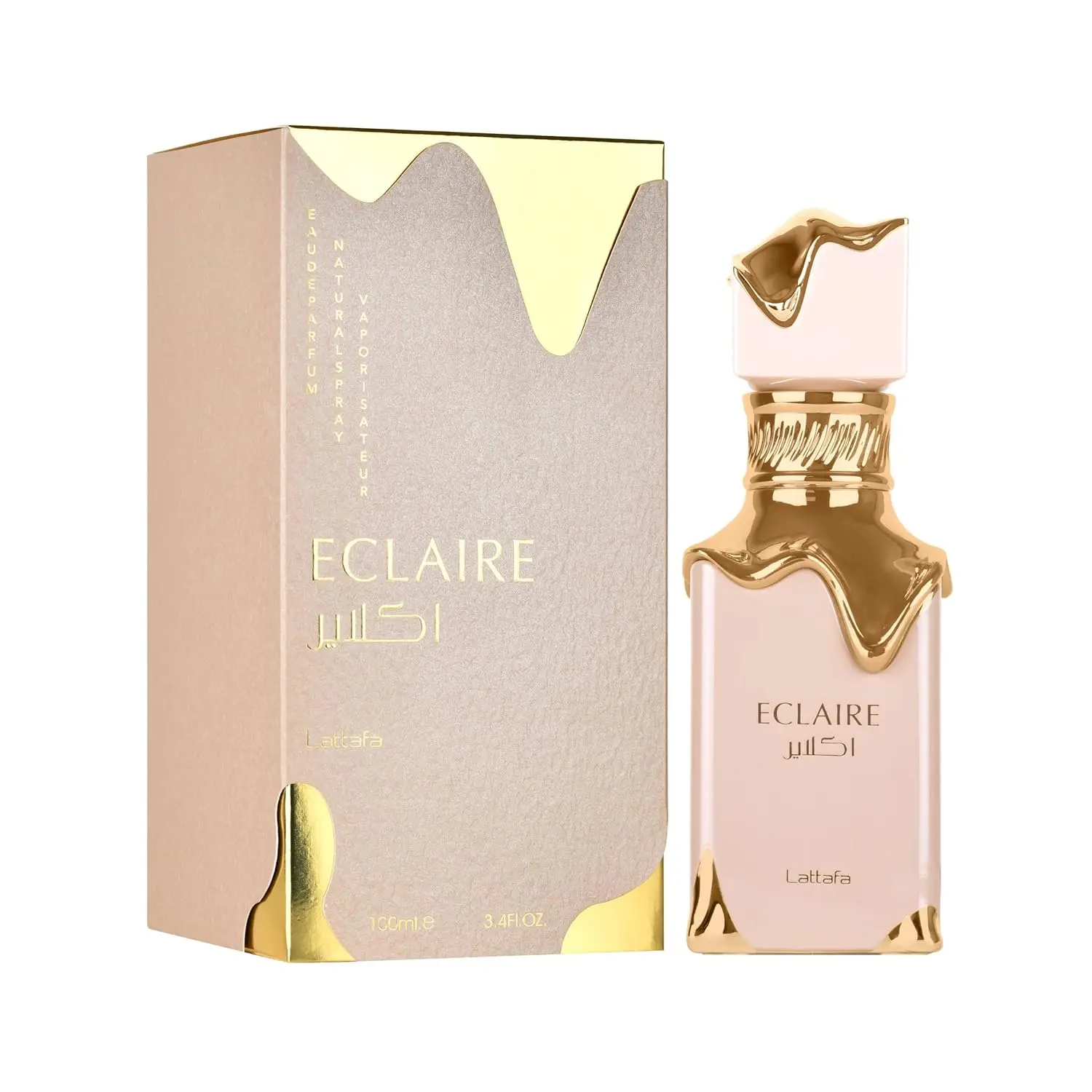 

Lattafa Eclaire Eau De Parfum for Women - Vanilla Caramel Sweet Floral Long-Lasting Fragrance 3.4oz / 100ml