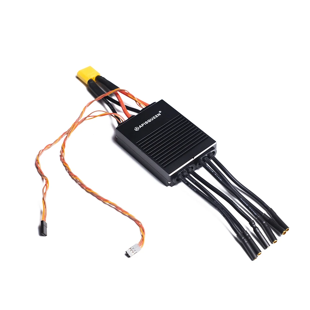 APISQUEEN 2-in-1 2x100A Bidirectional Brushless ESC 2-7S Dual Motor PWM Controller for Underwater Thrusters